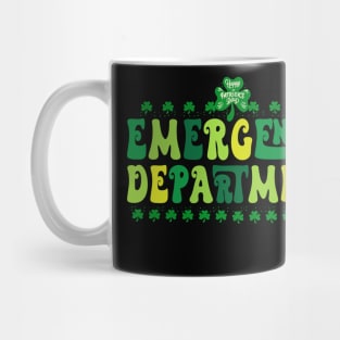 Emergency Department Emergency Room Nurse St Patrick's Day Mug